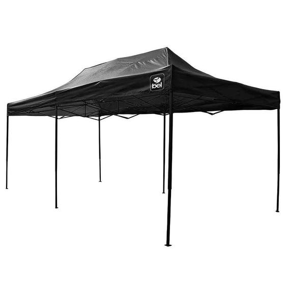 Tenda Gazebo 3 X 6 m Dobrável Preta 334607 BEL Menor preço em Tenda Gazebo 3 X 6 m Dobrável Preta 334607 BEL