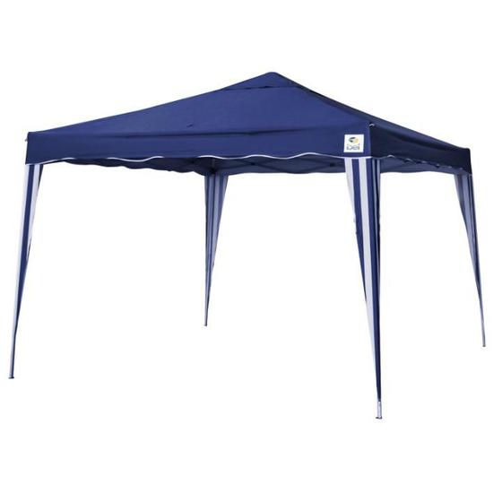 Imagem de Tenda Gazebo Azul em Poliéster 3X3 Metros Dobrável c/ Pés em Alumínio 330300 BELFIX