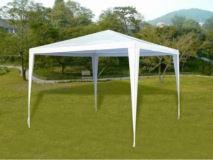 Tenda Gazebo Branca 3m x 3m Kala Barraca Camping Praia Com Sacola Gazebo Magazine Luiza