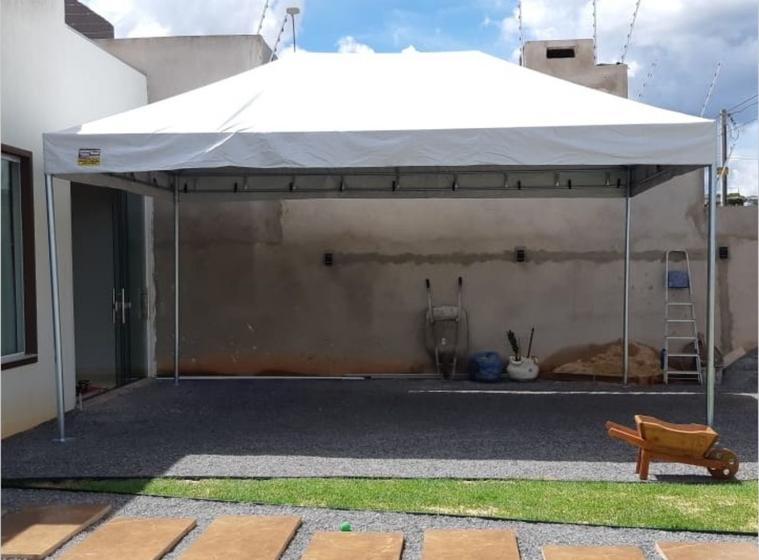 Imagem de Tenda piramidal 4,0x3,0 cobertura e estrutura