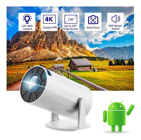 Imagem de Tenha Um Cinema Em Casa Mini Projetor 4K Android Bluetooth