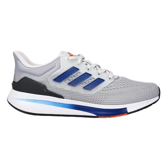 Tênis Adidas EQ21 Run Masculino - Cinza e Azul Menor preço em Tênis Adidas EQ21 Run Masculino - Cinza e Azul