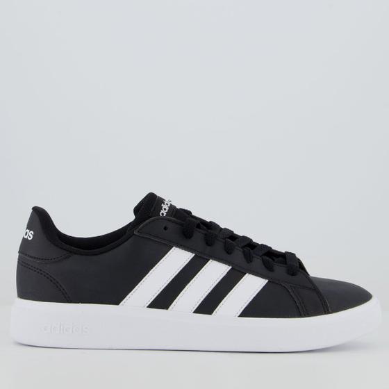 Imagem de Tênis Adidas Grand Court Base 2.0 Simp Feminino Preto e Branco