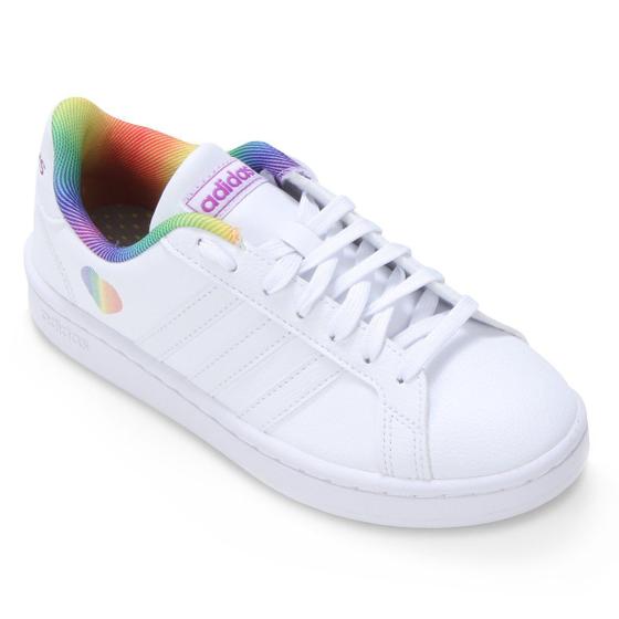 Tenis Adidas Grand Court Pride Feminino Tenis Esportivo Magazine Luiza