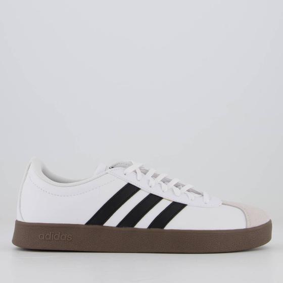 Imagem de Tênis Adidas VL Court Base Branco e Cinza