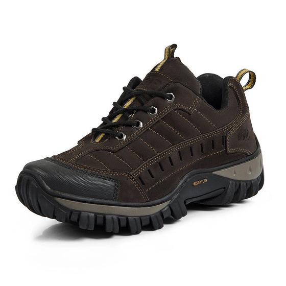 Tênis Adventure Couro Legítimo Strong Front Trekking Stop Boots - R40 - Café - 1081 Menor preço em Tênis Adventure Couro Legítimo Strong Front Trekking Stop Boots - R40 - Café - 1081