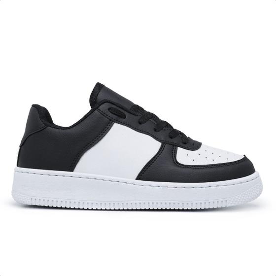 Imagem de Tênis Air Casual Sneaker Masculino e Feminino Branco e Black