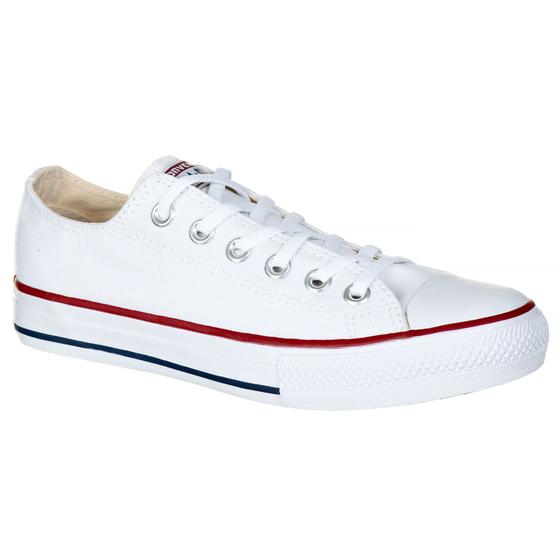 Tênis All Chuck Star Taylor. Clássico Branco Lona Menor preço em Tênis All Chuck Star Taylor. Clássico Branco Lona