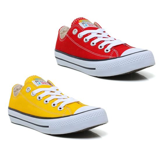 Imagem de Tenis All Feminino Star Kit 2 Pares Cano Baixo Solado Original 163/2Te