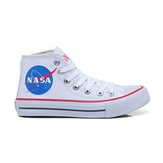 Imagem de Tenis All Feminino Star Nasa Star Cano Alto Lona Clássico Solado Borracha 071Bo