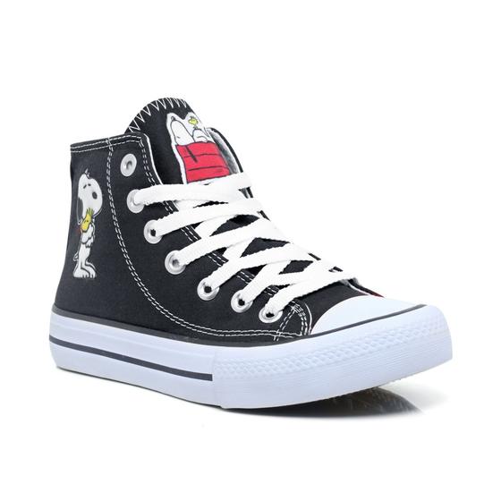 Imagem de Tenis All Feminino Star Snoopy Star Cano Alto Bota Envio Express 728HISn