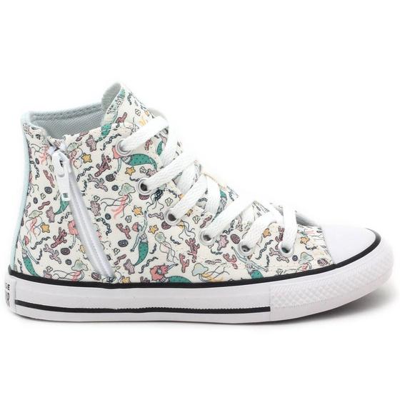 Imagem de Tênis All Star Converse Kids Chuck Taylor Hi Majestic Mermaids CK1053