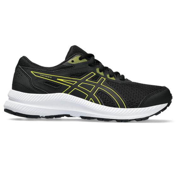 Imagem de Tênis ASICS Contend 8 GS - Infantil - Preto com Amarelo e Branco