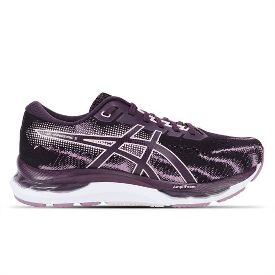 Imagem de Tênis ASICS GEL-Hypersonic 5 - Feminino - Roxo com Branco