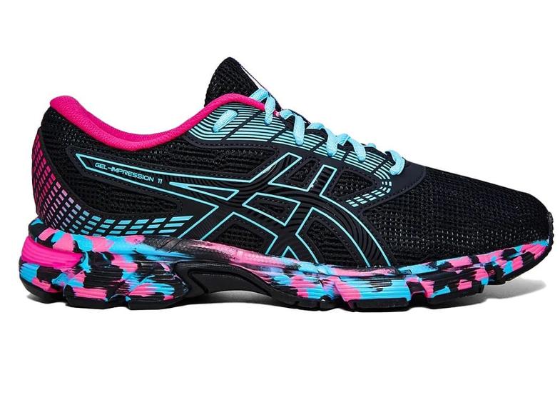 Tênis ASICS GEL-Impression 11 - Masculino - Preto e Colorido Menor preço em Tênis ASICS GEL-Impression 11 - Masculino - Preto e Colorido