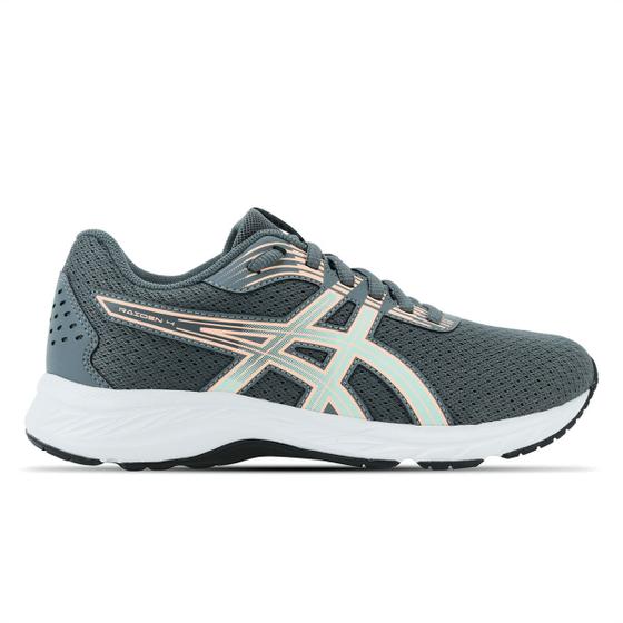 Imagem de Tênis ASICS Raiden 4 - Feminino - Cinza com Branco e Rosa