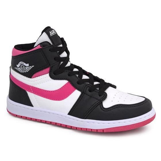 Tênis Bota Feminino Botinha Academia Cano Alto Alks Menor preço em Tênis Bota Feminino Botinha Academia Cano Alto Alks