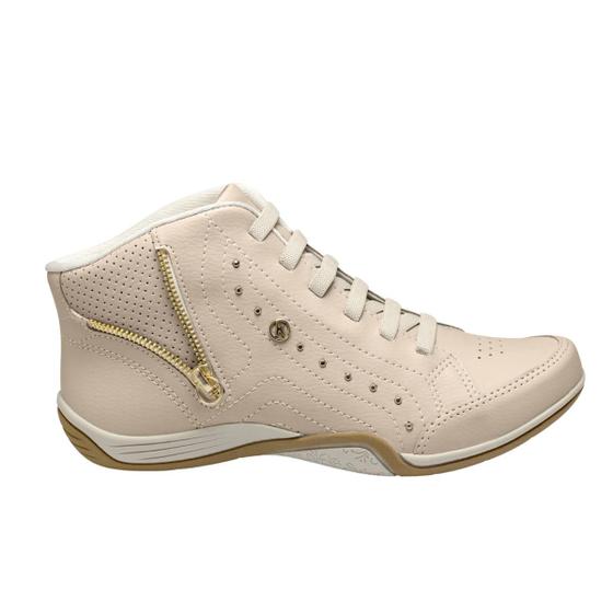 Imagem de Tenis Bota Kolosh Original Feminino Botinha Cano Alto Casual Sapatenis Ultraconforto Fashion Calce Facil Detalhes Ziper