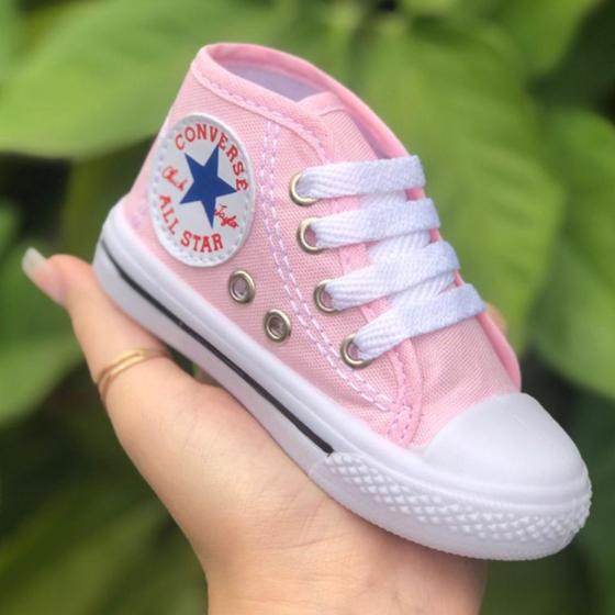 Imagem de Tênis Botinha Crianças Infantil Kids C Converse Cano Alto Preto