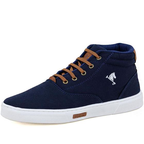 Tênis Botinha Masculino Casual Polo Joy Marinho - Tênis Masculino ...