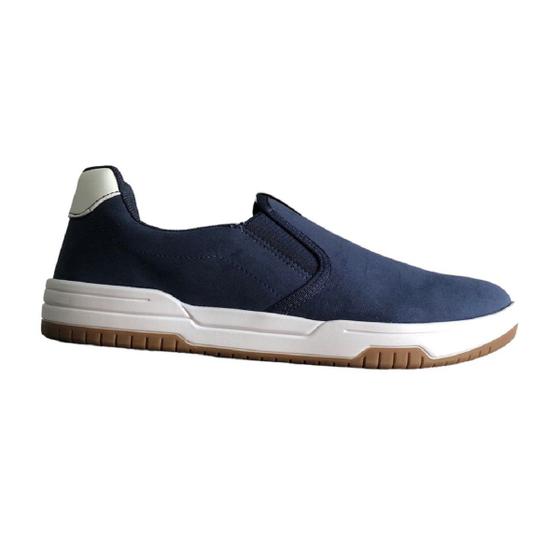 Imagem de Tênis BR Sport Masculino Casual Slip On Preto Marinho Macio