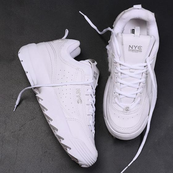 Imagem de Tenis Branco Disrupt Feminino Masculino Nyc Shoes Moda