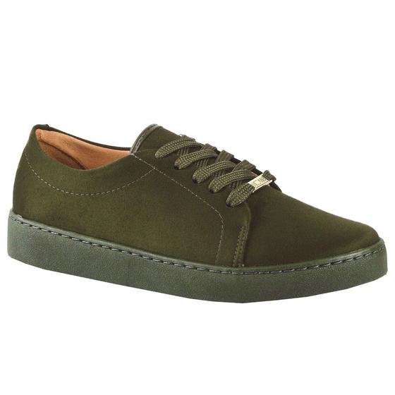 Tênis Camurça Flex Verde Militar - Vizzano Verde - Tênis Feminino ...