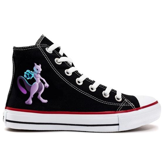 Imagem de Tenis Cano Alto Botinha Casual Adulto Infantil Pokemon MewTwo