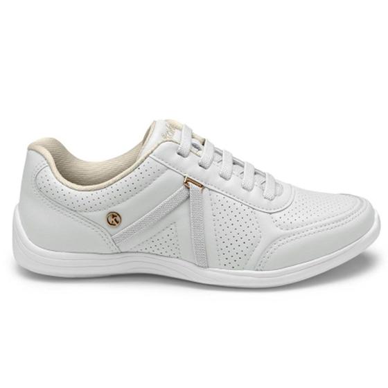 Imagem de Tênis Casual Feminino Almeria White Kolosh C3467-0002