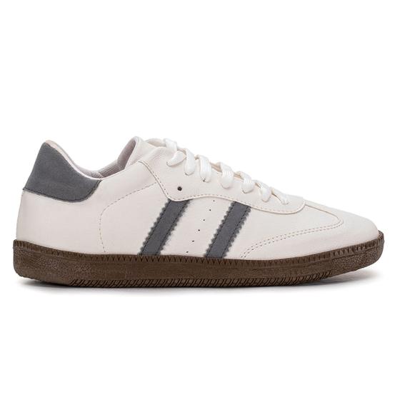Imagem de Tênis Casual Feminino Clássico Retrô Original Shool Moderno Flat Básico Listras