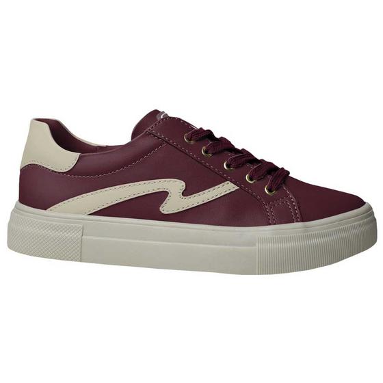 Imagem de Tênis Casual Feminino Marsala Creme Quiz 63-1832-62