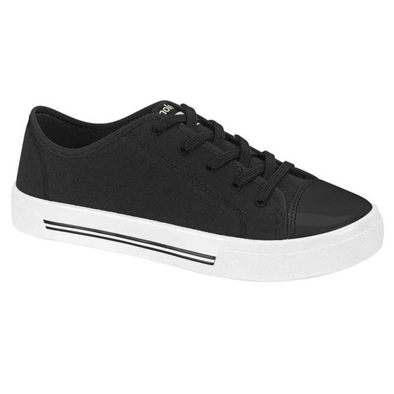 Imagem de Tenis Casual Feminino Moleca Star Lona Flatform Fashion Retrô