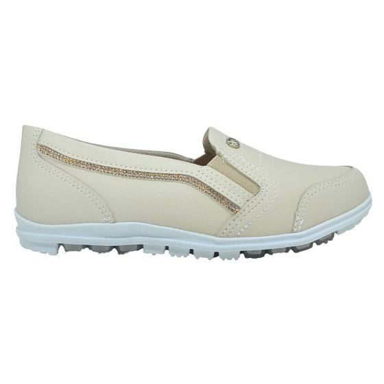 Imagem de Tênis Casual Feminino Sapatilha Slip On Kolosh C0525a Bege