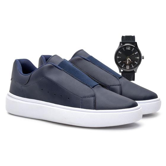 Imagem de Tenis Casual Masculino Sneaker Ouversize com Ajuste em Elastico Premium com Relógio Ponteiro