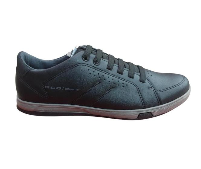 Imagem de Tenis Casual Pegada Masculino Couro Sapatenis PRETO