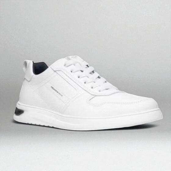 Tênis Casual Pegada Masculino em Couro Branco 112401-01 - 40