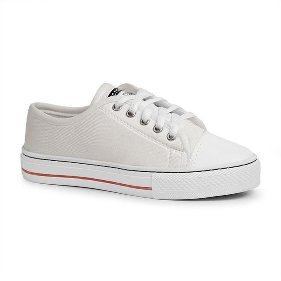 Imagem de Tênis Casual Polo Star com Cadarço e Sola Emborrachada com Detalhe em Listra