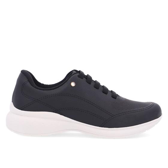 Usaflex Preto Sapatenis Usaflex Masculino Tênis Casual Preto Couro