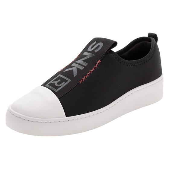 Imagem de Tênis Casual Slip On SNK Ramarim 2177202 PTO/BCO 35