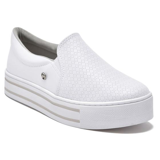 Tênis Casual Slip On Via Marte Branco Feminino / 22-1501-00 Menor preço em Tênis Casual Slip On Via Marte Branco Feminino / 22-1501-00