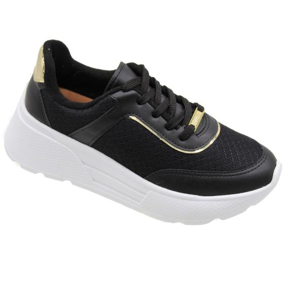 Tênis Vizzano Tenis Chunky Preto Feminino Tênis Vizzano Netshoes
