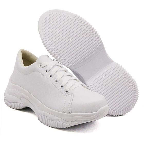 Imagem de Tenis Chunky Yoyo Store Liso com Sola Alta Detalhada Confortavel e Cadarço