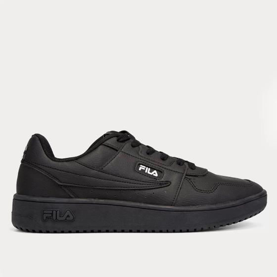 Imagem de Tênis Couro Fila Acd Classic Masculino - Preto+Prata 