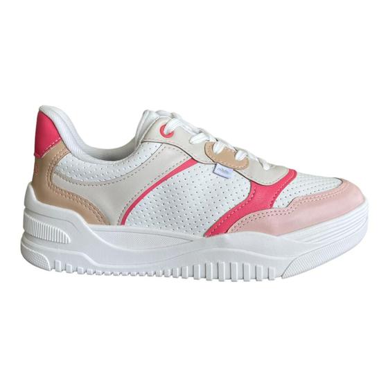 Imagem de Tênis Dakota Jogging Feminino Branco + Rosa