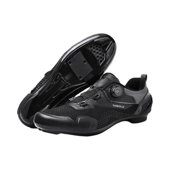 Imagem de Tênis de Ciclismo de Malha Unissex SPD - Sapatos MTB com Trava Automática