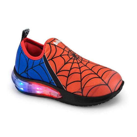 Imagem de Tênis De Led Infantil Masculino Bibi Space Wave 3.0 Aranha