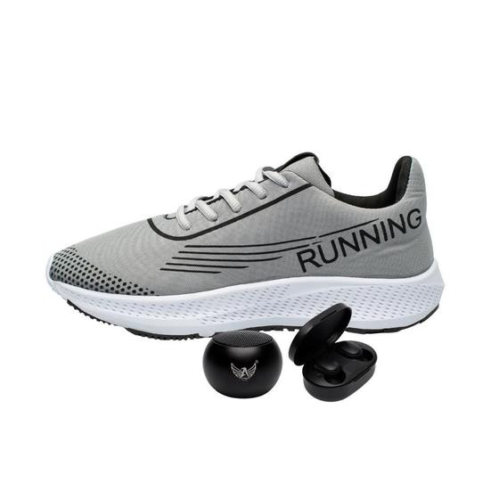 Imagem de Tênis Esport Model Running + Fone + Caixa De Som Tênis Para Corridas e Caminhadas Esportivo