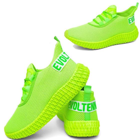 Imagem de Tênis Esporte Casual Sola 3D Confortavel  Verde