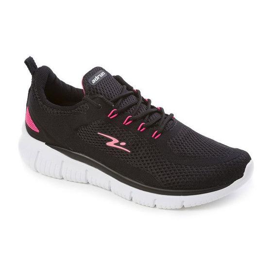 Imagem de Tênis Esportivo Feminino Adrun Flex Moove 9703F-093 Preto