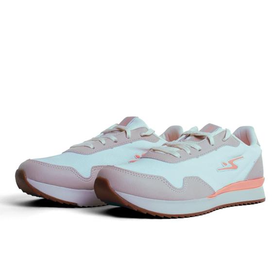 Imagem de Tênis Esportivo Femino Adrun Join 9510F Off-White Coral